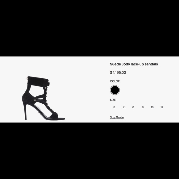 Brand new BALMAIN lace up Heels - Picture 2 of 7